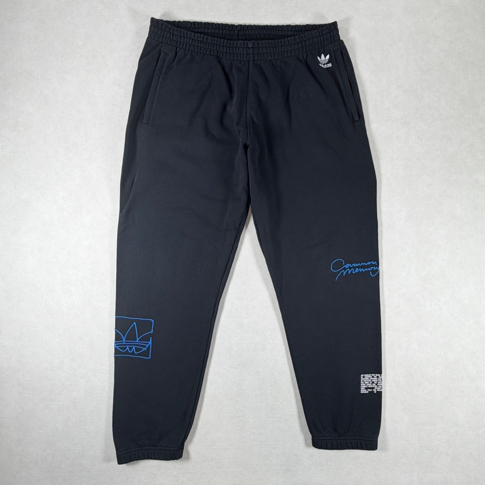 Adidas Originals Common Memory Graphic Joggers Black Blue Mens XL Sweatpants